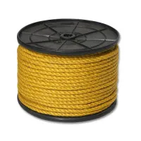 Канат джутовый ДТ тросовой свивки d. 12 мм желтый на кат. 300 мм