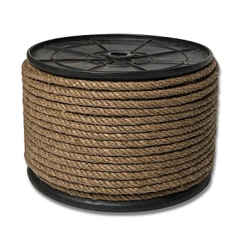 Веревка пеньковая П кр.3-прядн.d. 14 мм на кат. 300 мм (110 м)